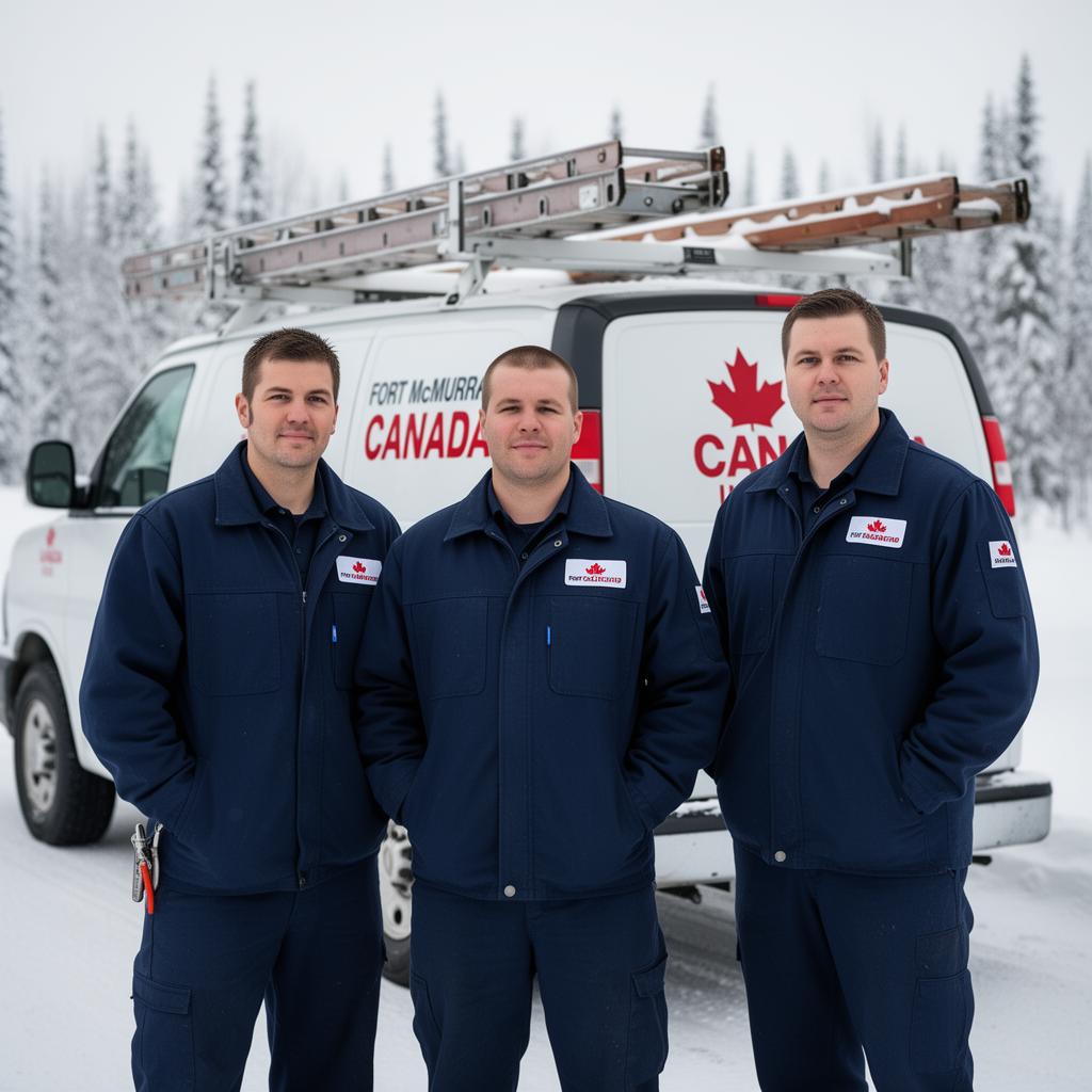 Ice Age Mechanical team in Fort McMurray
